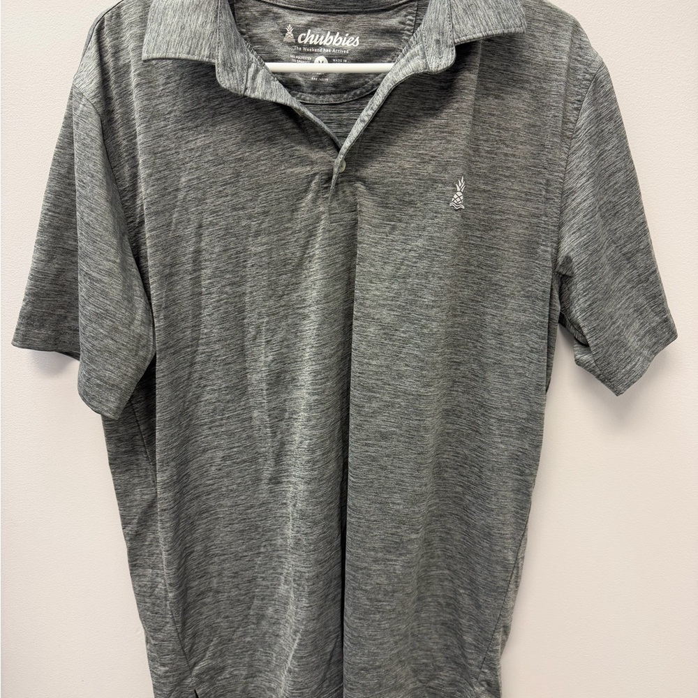 Chubbies Heather Gray performance Polo Shirt - image 1